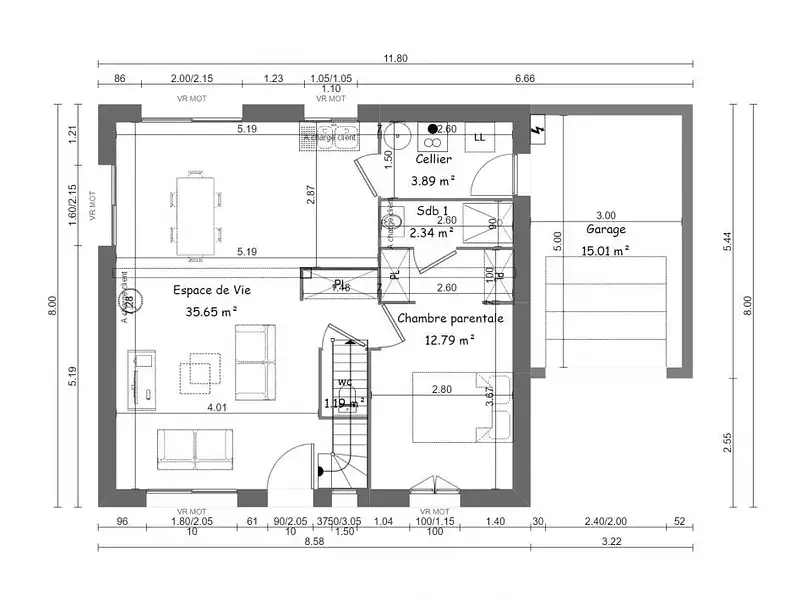 Maison neuve, 110 m² - Moulins en Bessin (14740)