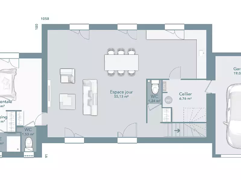 Maison neuve, 145 m² - Les Issards (09100)