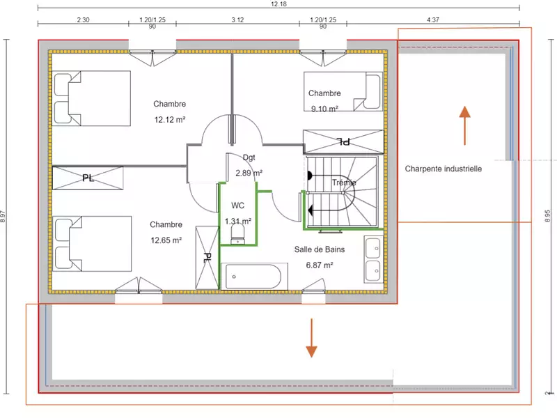 Maison neuve, 118 m² - Fareins (01480)