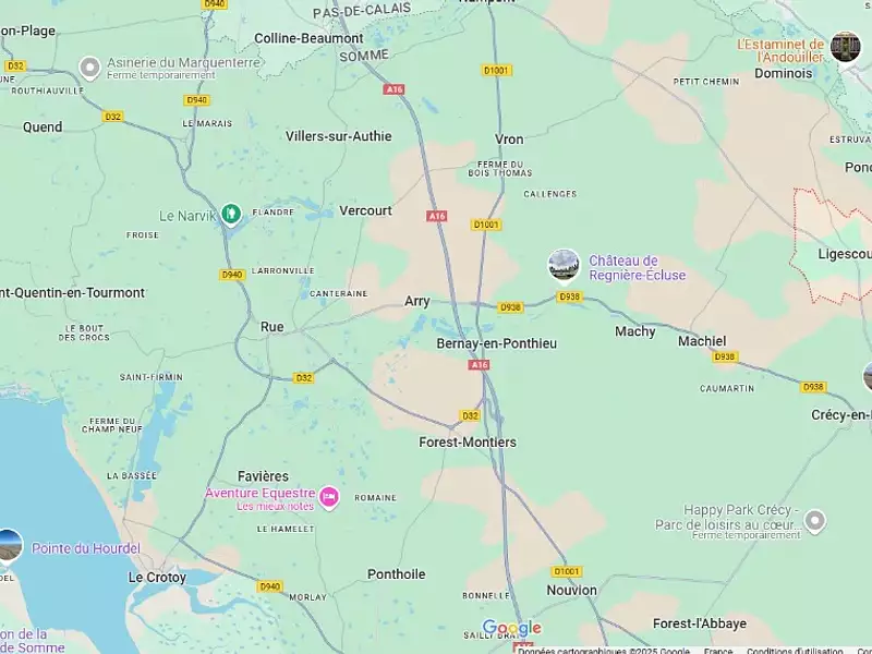 Terrain à bâtir, 1 600 m² - Ligescourt (80150)