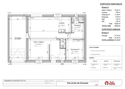 Maison neuve, 99 m²