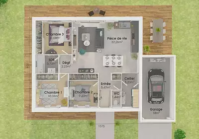Maison neuve, 80 m²