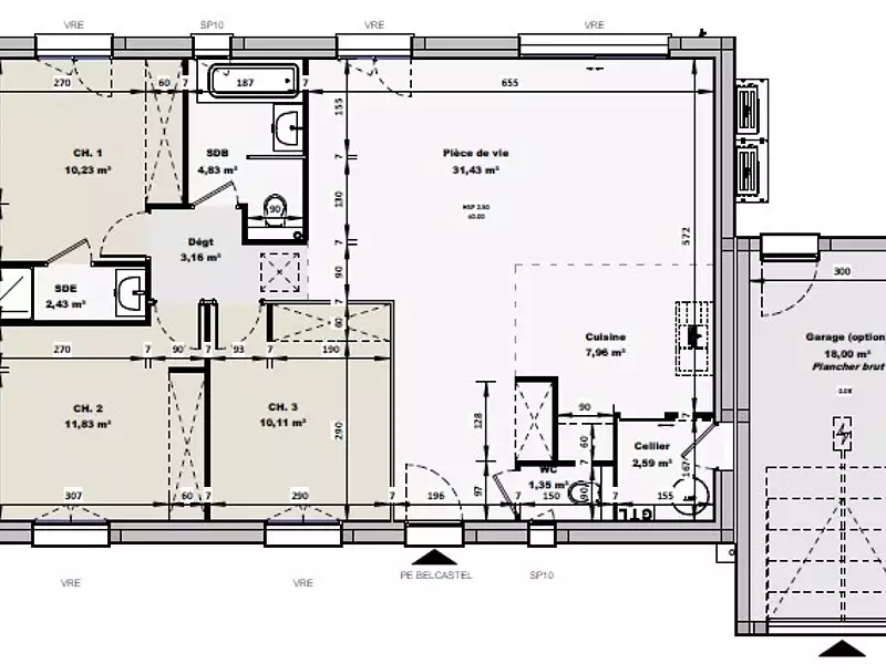 Maison neuve, 85 m² - Saint-Donat-sur-l'Herbasse (26260)