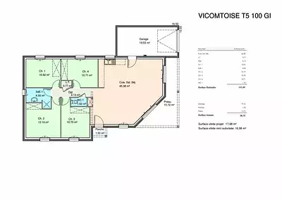 Maison neuve, 120 m²