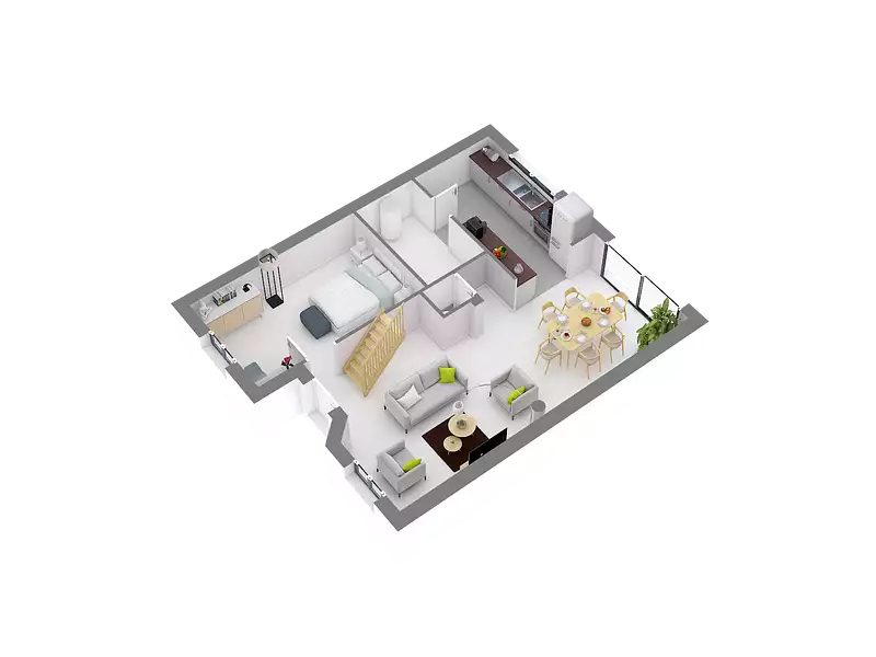 Maison neuve, 104,76 m² - Mériel (95630)