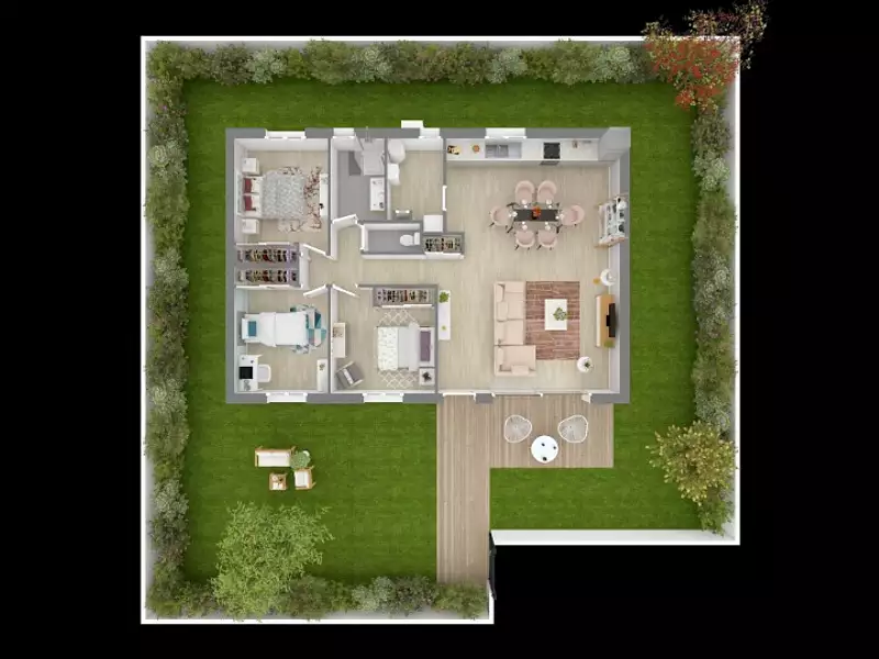 Maison neuve, 90 m² - Loubajac (65100)