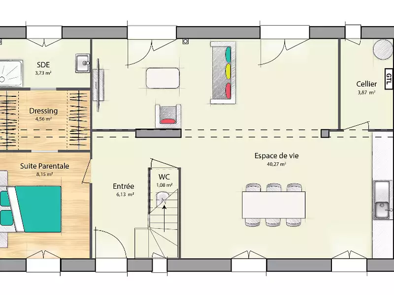 Maison neuve, 105 m² - Haravilliers (95640)
