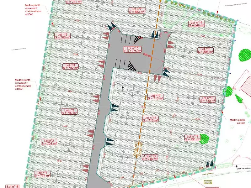 Terrain à bâtir, 730 m² - Ecalles-Alix (76190)