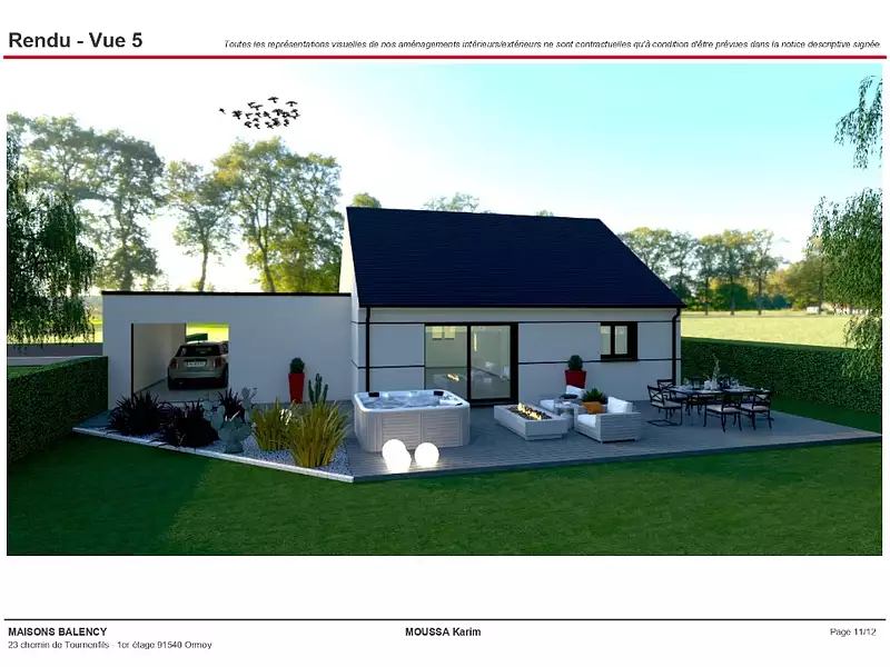 Maison neuve, 70 m² - Salins (77148)