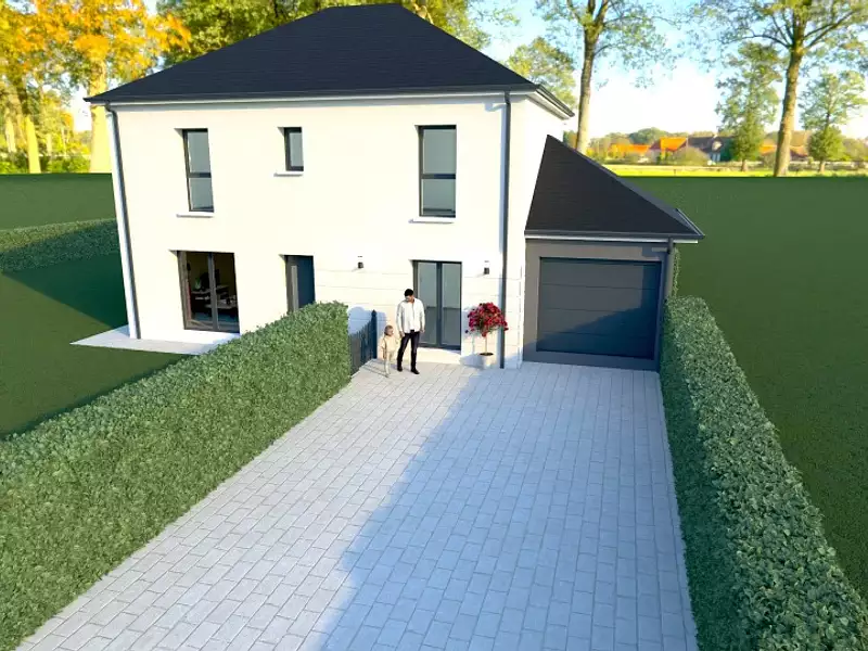 Maison neuve, 124 m² - Thue et Mue (14740)