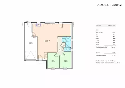 Maison neuve, 80 m²