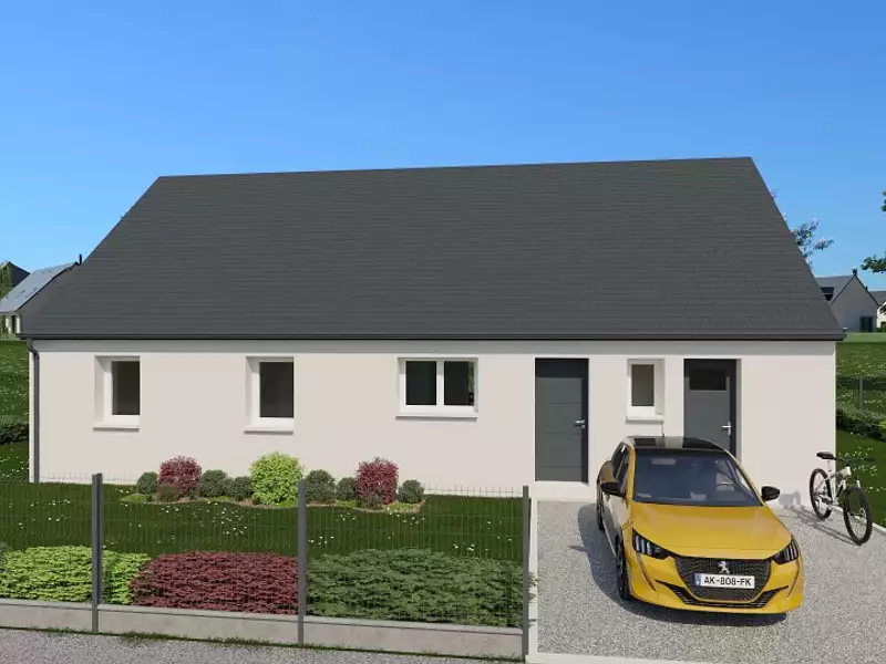 Maison neuve, 107 m² - Beaumont-Louestault (37360)