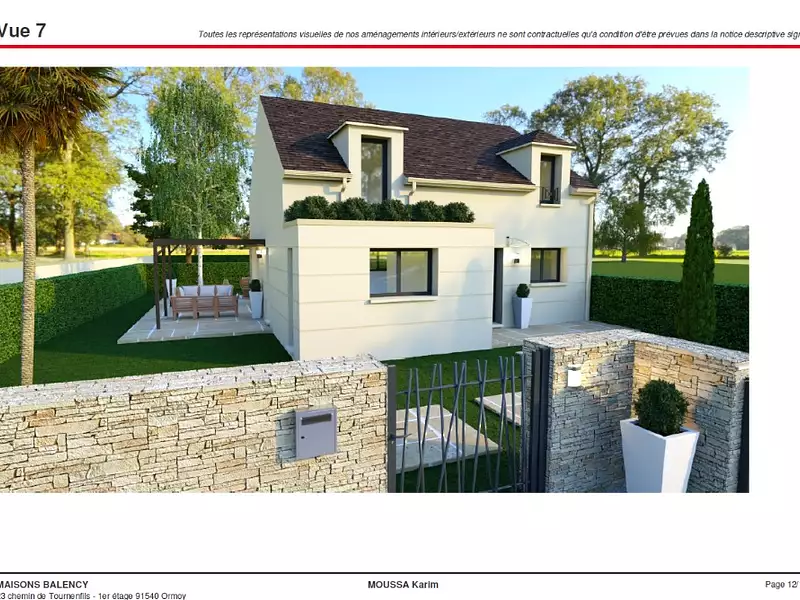 Maison neuve, 100 m² - Moret-Loing-et-Orvanne (77250)