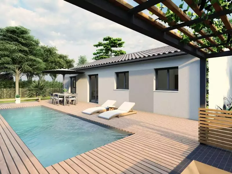 Maison neuve, 90 m² - Belin-Béliet (33830)