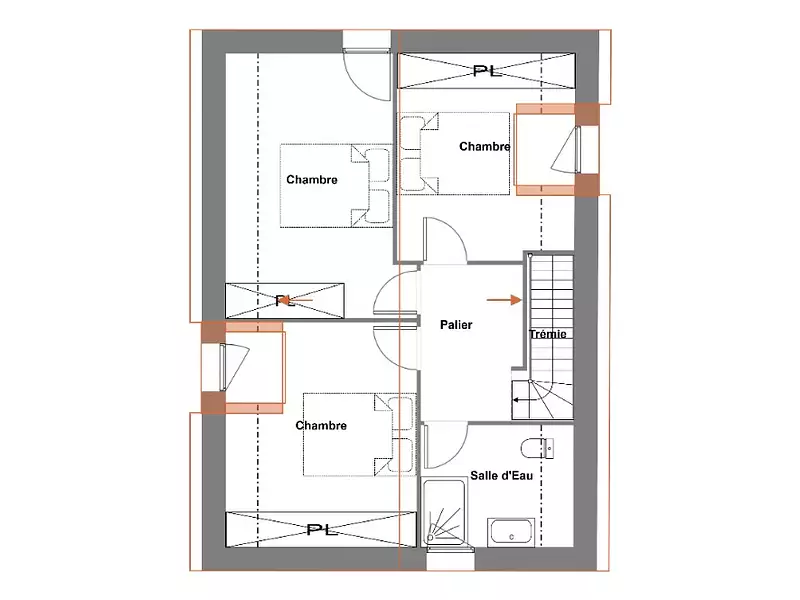 Maison neuve, 106 m² - Lannilis (29870)