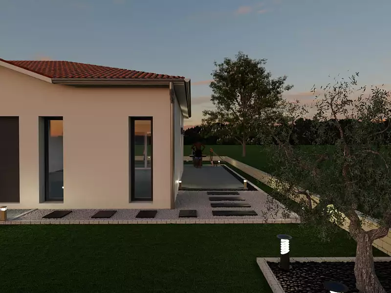 Maison neuve, 98 m² - Massieux (01600)