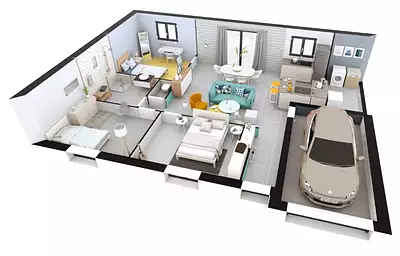 Maison neuve, 74 m²