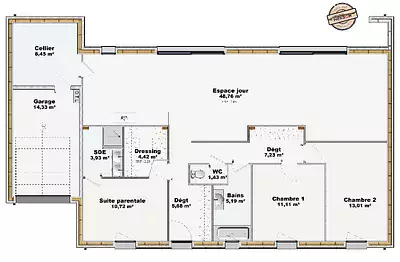 Maison neuve, 120 m²
