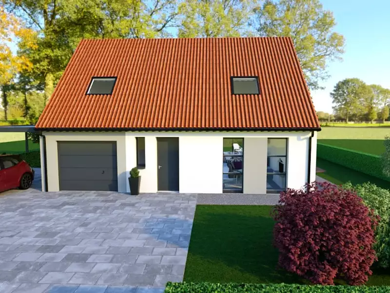 Maison neuve, 90 m² - Marquise (62250)