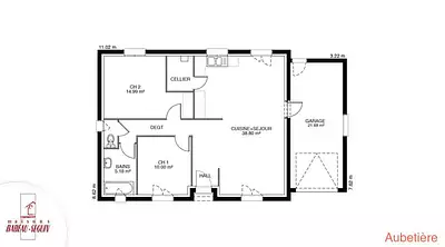 Maison neuve, 88 m²