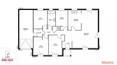 Maison neuve, 71 m²