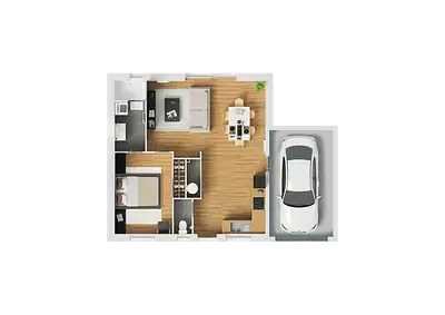 Maison neuve, 64 m²