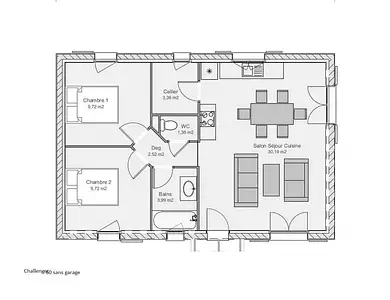 Maison neuve, 80 m²