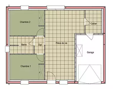 Maison neuve, 54 m²