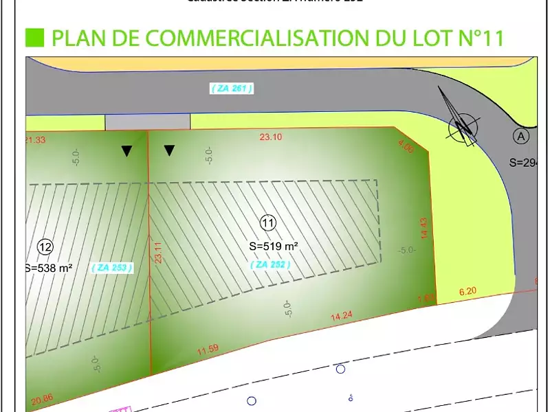 Terrain à bâtir, 519 m² - Saint-Nazaire-sur-Charente (17780)