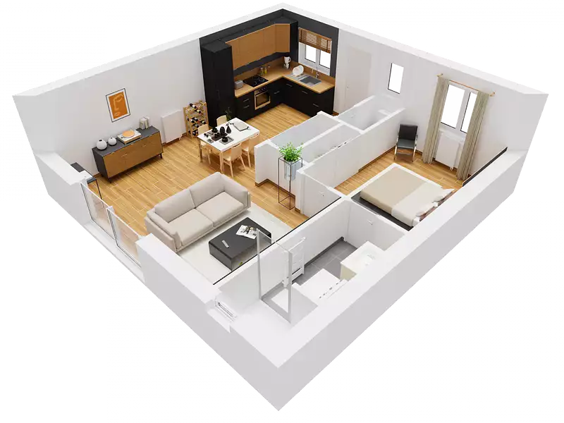 Maison neuve, 49 m² - Hommes (37340)