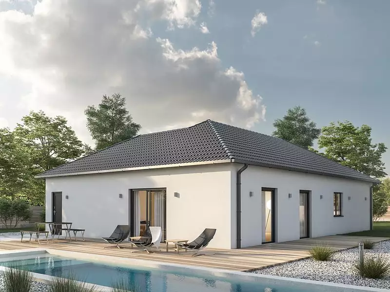 Maison neuve, 91 m² - Compertrix (51510)