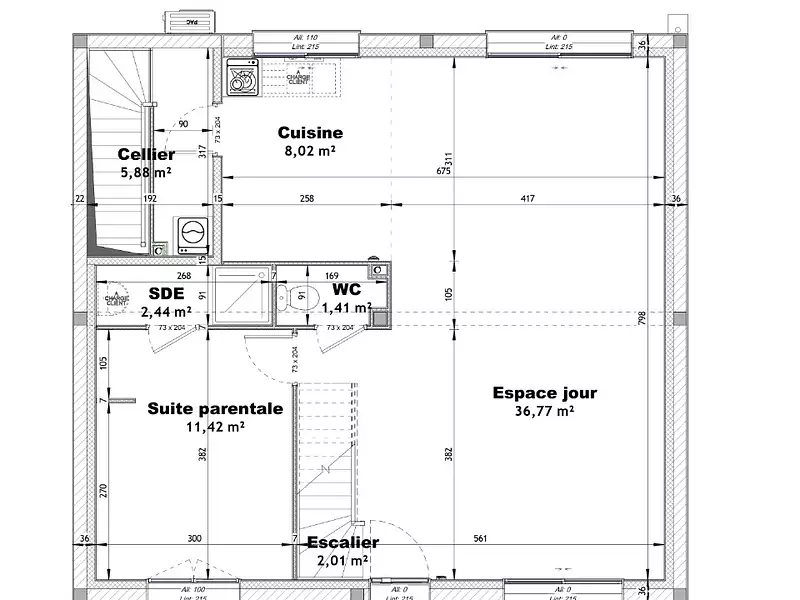 Maison neuve, 100 m² - Routot (27350)