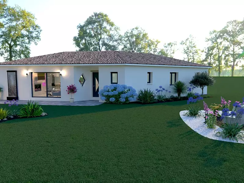 Maison neuve, 135 m² - Saint-Hilaire-de-la-Noaille (33190)