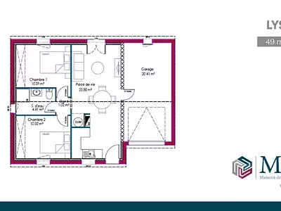 Maison neuve, 60 m²