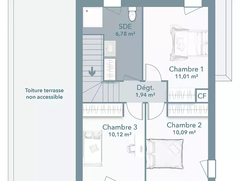 Maison neuve, 90 m² - Saint-Hilaire (31410)