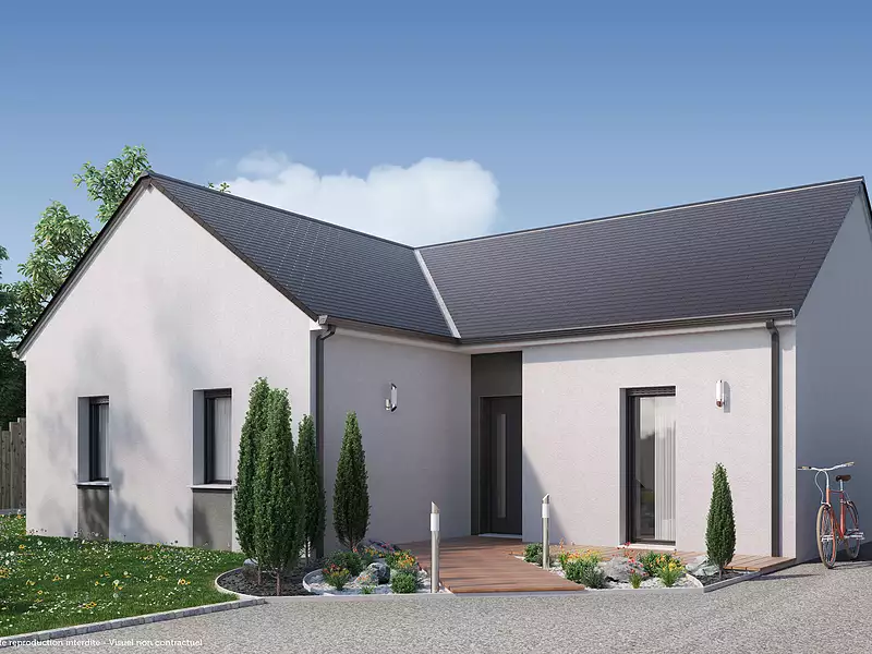 Maison neuve, 76 m² - Hommes (37340)