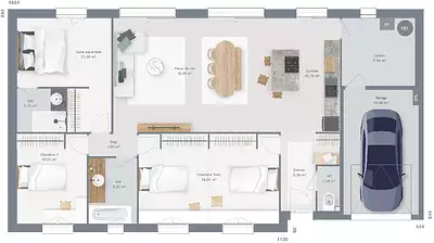 Maison neuve, 110 m²