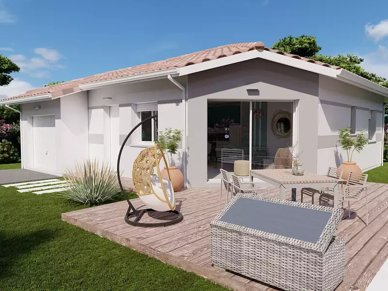 Maison neuve, 60 m² - Saint-Pierre-du-Mont (40280)