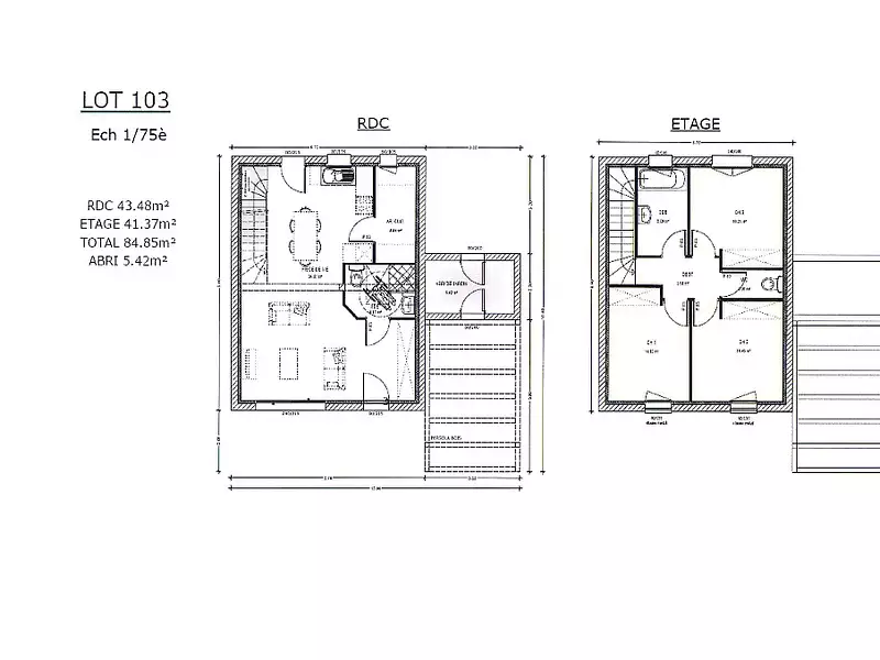 Maison neuve, 85 m² - Spay (72700)