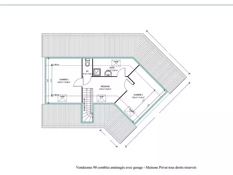 Maison neuve, 90 m² - Saint-Hilaire-de-Riez (85270)