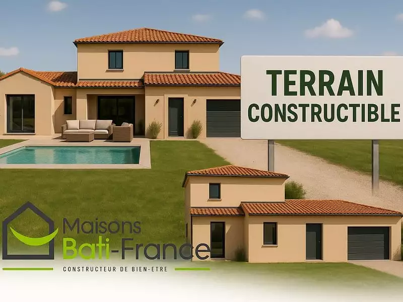 Terrain à bâtir, 400 m² - Roquemaure (30150)