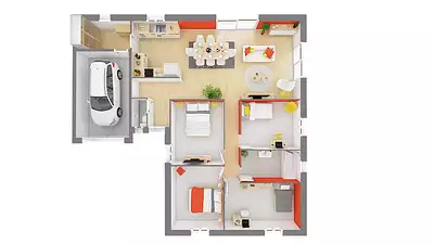 Maison neuve, 93 m²