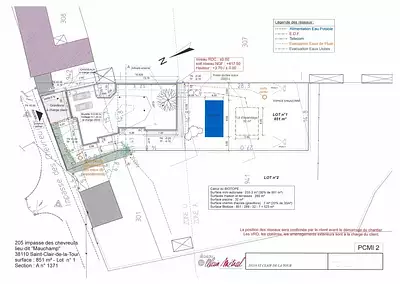 Terrain à bâtir, 851 m²