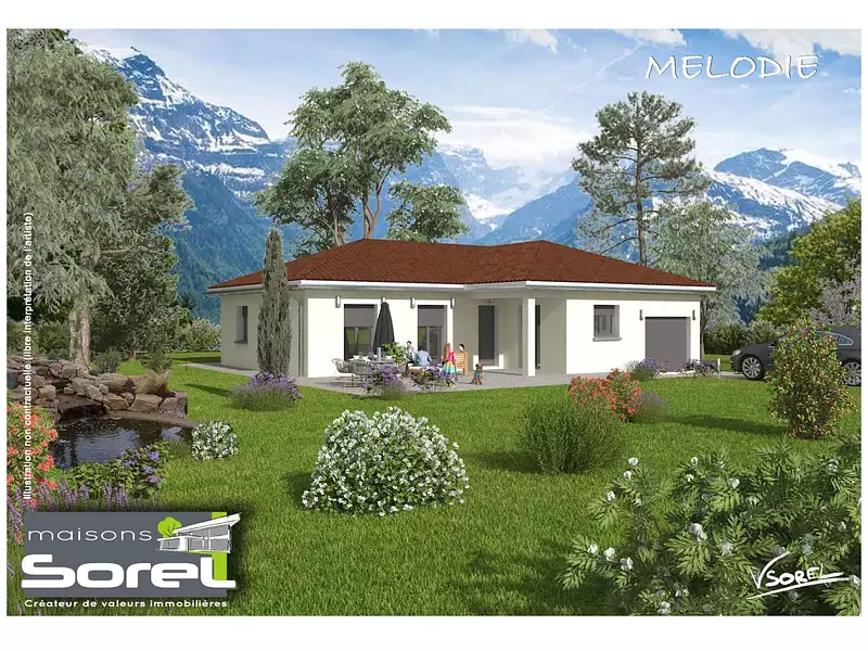 Maison neuve, 99,58 m² - Saint-Denis-en-Bugey (01500)