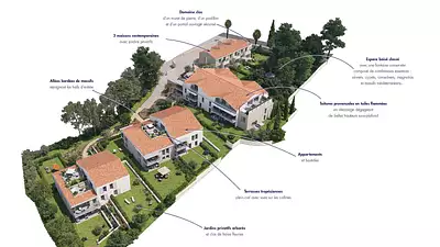 Adresse d'exception à proximité des plages et au cœur du quartier Cap Brun à Toulon