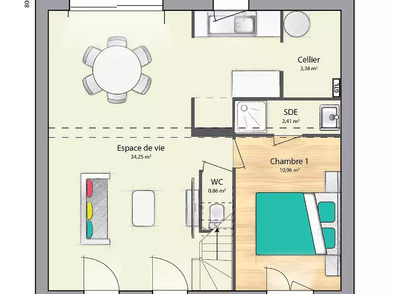Maison neuve, 102 m² - Savigny-le-Temple (77176)