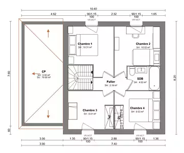 Maison neuve, 91 m²