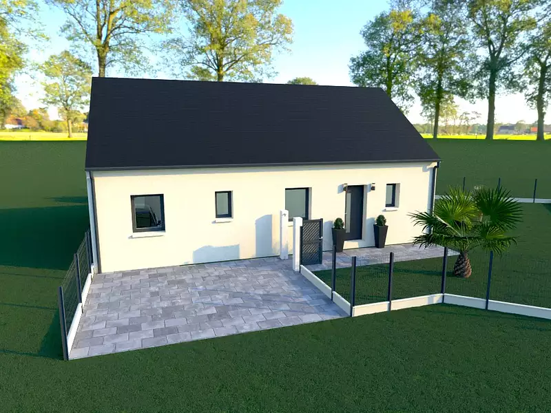 Maison neuve, 91,69 m² - Creully sur Seulles (14480)