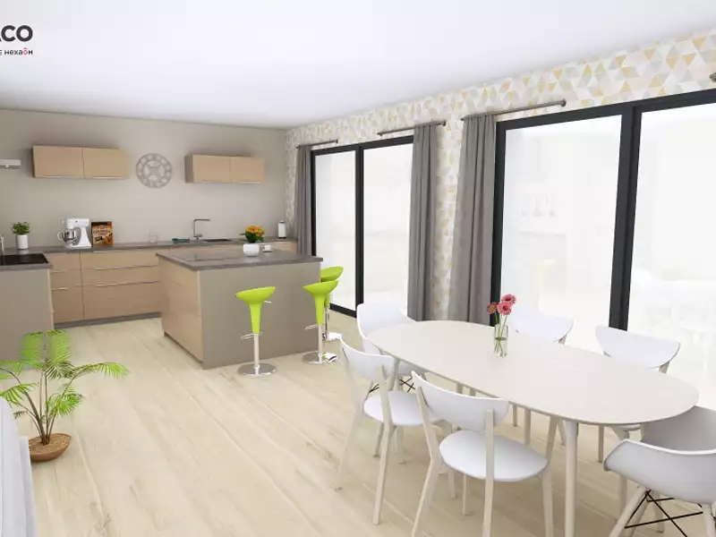 Maison neuve, 125 m² - Morgny-la-Pommeraye (76750)