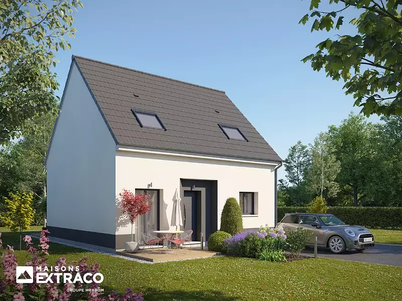 Maison neuve, 86 m² - Surville (27400)